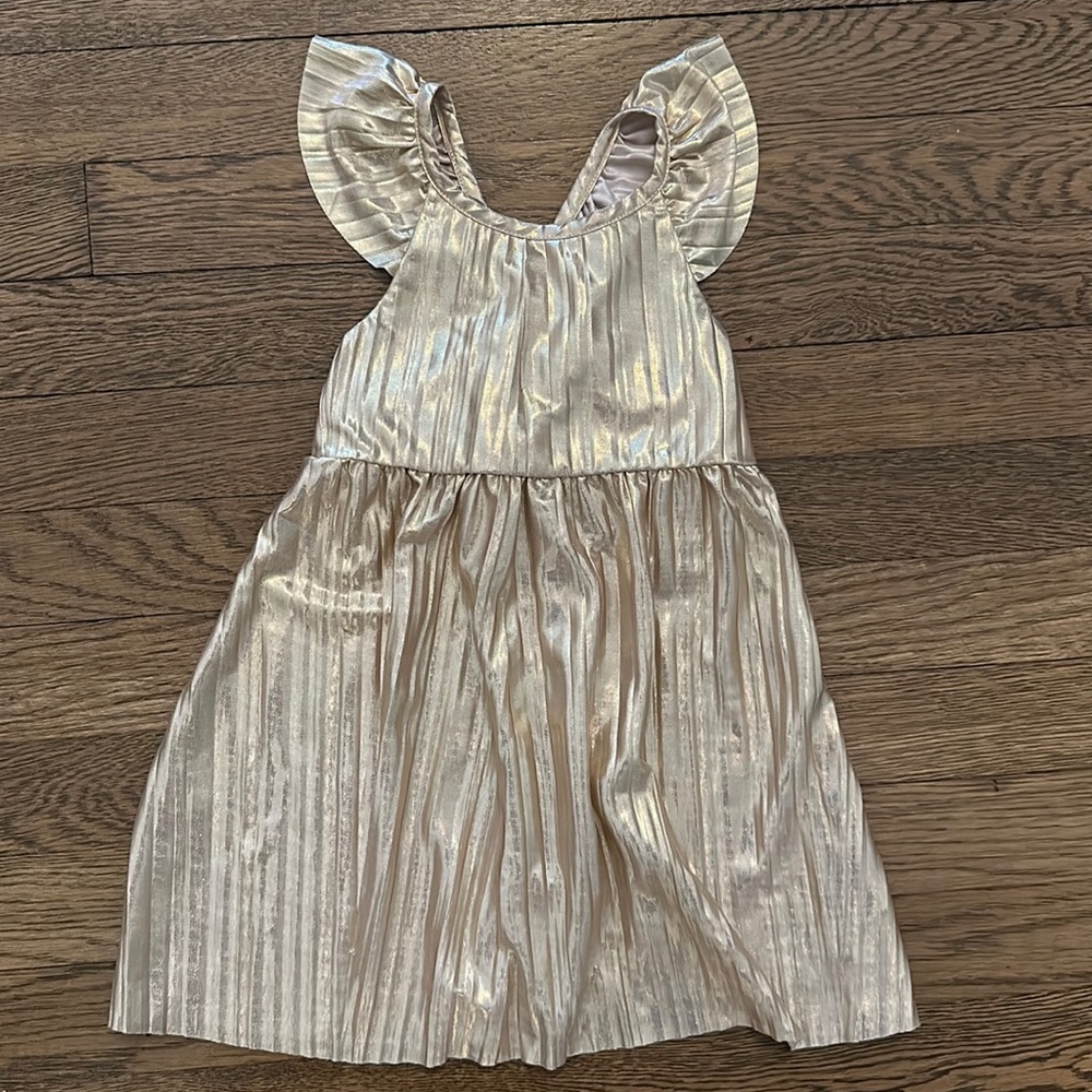 Crewcuts J Crew Gold Dress Size 2 Kids